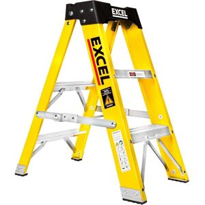 Excel 2 Tread Fibreglass Step Ladder - Safety & Heavy Duty Excel 2 Tread Fibreglass Step Ladder - Safety & Heavy Duty
