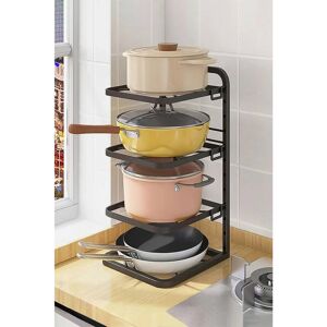 Livingandhome - PotPanRack - Black - OneSize - Organizer Rack Livingandhome - PotPanRack - Black - OneSize - Organizer Rack