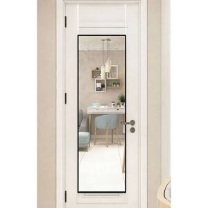 Livingandhome - Over-the-Door Full Length Mirror - Black Livingandhome - Over-the-Door Full Length Mirror - Black