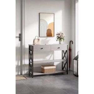Living and Home - Narrow Console Table - Grey - Console Table Living and Home - Narrow Console Table - Grey - Console Table