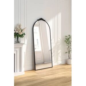 Living and Home - Vintage Black Metal Frame - Mirror Living and Home - Vintage Black Metal Frame - Mirror