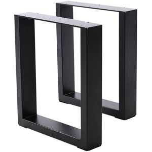 Unknown - IndustrialIron - Black - Rectangular - Table legs Unknown - IndustrialIron - Black - Rectangular - Table legs