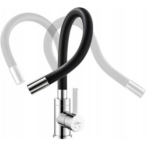 AURALUM Grifo de Cocina Negro con Caño Flexible - Giratorio 360° AURALUM Grifo de Cocina Negro con Caño Flexible - Giratorio 360°