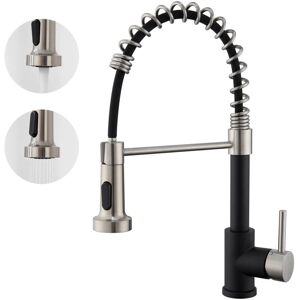 Grifo de Cocina AURALUM Negro - Giratorio 360° - Mezclador Monomando Grifo de Cocina AURALUM Negro - Giratorio 360° - Mezclador Monomando
