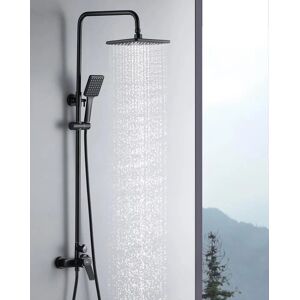 AURALUM Colonne de Douche Mécanique - Noir - 90-120 cm - Colonne de douche - Publicité AURALUM Colonne de Douche Mécanique - Noir - 90-120 cm - Colonne de douche - Publicité