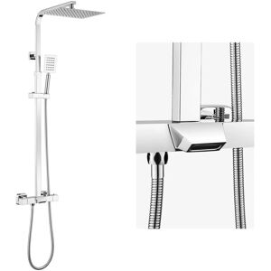 AURALUM - 3F Rainset - Termostatico 38°C - Barre regolabile 98,5-129,5 cm - Sistema doccia AURALUM - 3F Rainset - Termostatico 38°C - Barre regolabile 98,5-129,5 cm - Sistema doccia