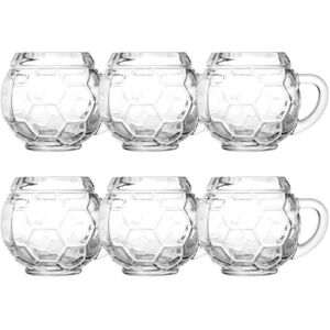 Set de verres à bière Ich-zapfe - Design en canette de football, 6 pièces - 0,3L - Publicité Set de verres à bière Ich-zapfe - Design en canette de football, 6 pièces - 0,3L - Publicité