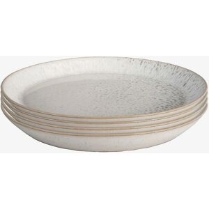 Denby Kiln Set med 4 mellanstora tallrikar - Vit, 21,5cm, Stengods Denby Kiln Set med 4 mellanstora tallrikar - Vit, 21,5cm, Stengods