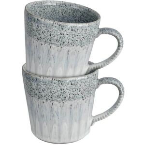 Denby Studio Grey Accent Stoneware Mugs - Set of 2 - Durable, Handmade Denby Studio Grey Accent Stoneware Mugs - Set of 2 - Durable, Handmade