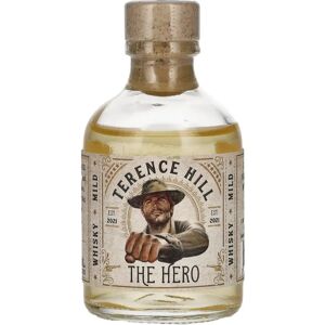 Whisky St. Killian Terence Hill LE HÉROS - Doux 46% Vol. 0,05l - Publicité Whisky St. Killian Terence Hill LE HÉROS - Doux 46% Vol. 0,05l - Publicité