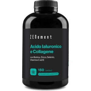 Zenement Ácido Hialurónico y Colágeno 150 Cápsulas - Suplemento Alimenticio Zenement Ácido Hialurónico y Colágeno 150 Cápsulas - Suplemento Alimenticio