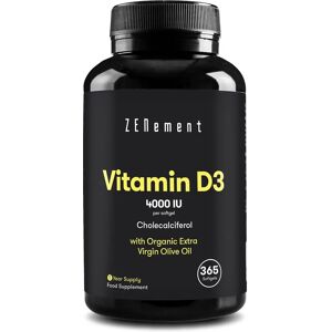 Zenement Vitamin D3 4000 IU - 365 Softgels Zenement Vitamin D3 4000 IU - 365 Softgels