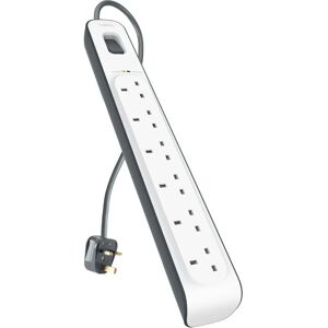 Belkin BSV603AF2M Surge Protector White - 6 Outlets, 2m Belkin BSV603AF2M Surge Protector White - 6 Outlets, 2m