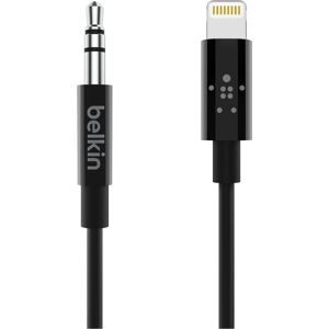 Belkin 1.8m Lightning to 3.5mm Audio Cable - High Quality Sound Belkin 1.8m Lightning to 3.5mm Audio Cable - High Quality Sound