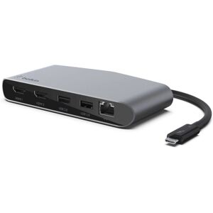 Belkin F4U098BT Portable Dual 4K Thunderbolt 3 Dock - Docking Station Belkin F4U098BT Portable Dual 4K Thunderbolt 3 Dock - Docking Station
