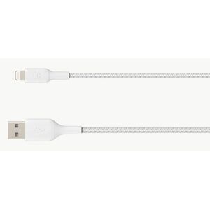 Belkin CAA002BT2MWH Lightning Kabel - 2m Wit Belkin CAA002BT2MWH Lightning Kabel - 2m Wit