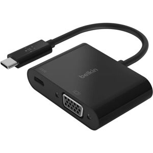 Adaptador USB-C a VGA y carga Belkin - Negro Adaptador USB-C a VGA y carga Belkin - Negro