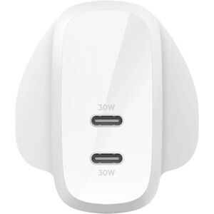 Belkin WCB010MYWH Dual USB-C Wall Charger - Indoor Fast Charging Belkin WCB010MYWH Dual USB-C Wall Charger - Indoor Fast Charging