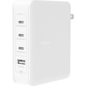 Φορτιστής τοίχου Belkin BoostCharge Pro 140W GaN - καθολικός, λευκός, συμπαγής Φορτιστής τοίχου Belkin BoostCharge Pro 140W GaN - καθολικός, λευκός, συμπαγής