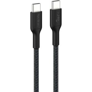 Câble Belkin USB-C à Lightning - 2m - Noir - Publicité Câble Belkin USB-C à Lightning - 2m - Noir - Publicité