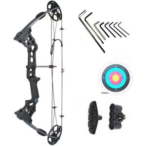 Jinx Schwarzer Compoundbogen 20-70 lbs Verstellbar mit Pfeilhalter - Bogen Jinx Schwarzer Compoundbogen 20-70 lbs Verstellbar mit Pfeilhalter - Bogen