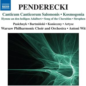 Krzysztof Penderecki - Kosmogonia & Canticum Canticorum Salomonis - Music CD Krzysztof Penderecki - Kosmogonia & Canticum Canticorum Salomonis - Music CD