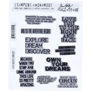 Stampers Anonymous AGW Life Quotes - Rubber Stamp Set Stampers Anonymous AGW Life Quotes - Rubber Stamp Set