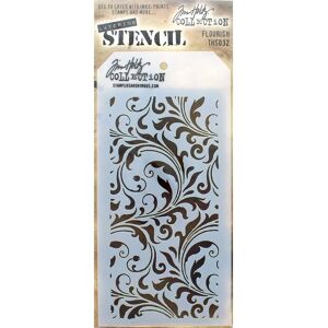Tim Holtz AGW Flourish -Stencil- for Texture & Imagery Tim Holtz AGW Flourish -Stencil- for Texture & Imagery
