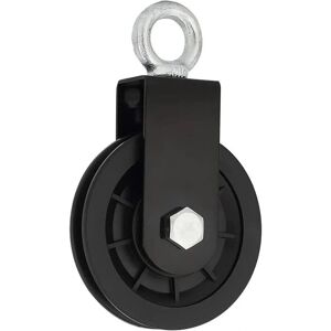 GOTRAYS polea de nylon de 9 cm - soporte metálico - Polea GOTRAYS polea de nylon de 9 cm - soporte metálico - Polea