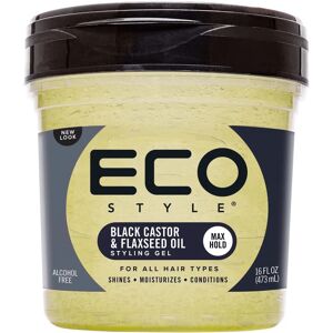 Eco Style Musta Ricin- ja Pellavansiemenöljy Hiusgeeli - Ravitseva & Vahva Eco Style Musta Ricin- ja Pellavansiemenöljy Hiusgeeli - Ravitseva & Vahva
