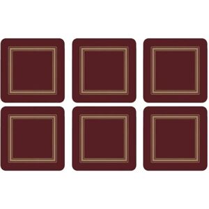 Pimpernel Burgundy Coasters Set of 6 Pimpernel Burgundy Coasters Set of 6