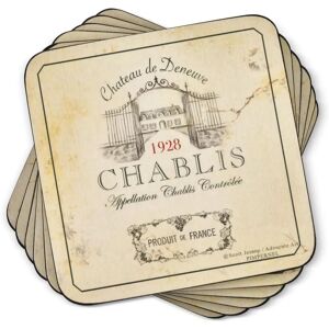 Pimpernel Vin de France Coasters Set of 6 - Coasters, Cork Backed, Heat Resistant Pimpernel Vin de France Coasters Set of 6 - Coasters, Cork Backed, Heat Resistant