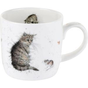Wrendale Designs Cat and Mouse Mug - Bone China - Royal Worcester Wrendale Designs Cat and Mouse Mug - Bone China - Royal Worcester