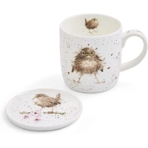 Wrendale Designs Bird 'Flying The Nest' Bone China Mug & Coaster Gift Set Wrendale Designs Bird 'Flying The Nest' Bone China Mug & Coaster Gift Set