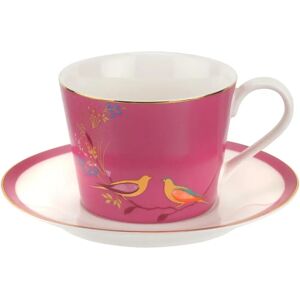 Sara Miller London Chelsea Collection Pink Tea Cup & Saucer - Tea Cup & Saucer Sara Miller London Chelsea Collection Pink Tea Cup & Saucer - Tea Cup & Saucer