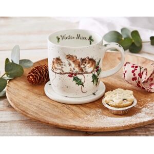 Wrendale Winter Mice Mug - Fine Bone China Wrendale Winter Mice Mug - Fine Bone China