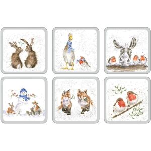 Pimpernel Wrendale Christmas Coaster Set of 6 - Coasters Pimpernel Wrendale Christmas Coaster Set of 6 - Coasters