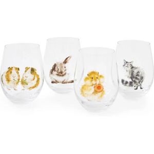Wrendale Designs Set of 4 Animal Tumbler Glasses - Tumbler Glasses Wrendale Designs Set of 4 Animal Tumbler Glasses - Tumbler Glasses