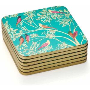 Sara Miller Chelsea Collection Cork-Backed Birds Coasters - Set of 6 Sara Miller Chelsea Collection Cork-Backed Birds Coasters - Set of 6