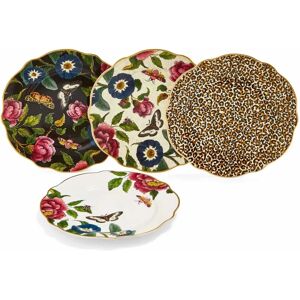 Spode Creatures of Curiosity Cake Plates - 4 Pack, 19cm Spode Creatures of Curiosity Cake Plates - 4 Pack, 19cm