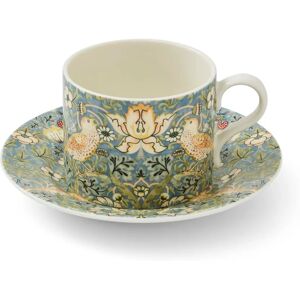Morris & Co. Porcelain Strawberry Thief Cup & Saucer - 280ml Morris & Co. Porcelain Strawberry Thief Cup & Saucer - 280ml