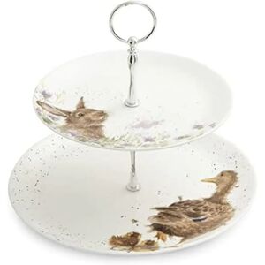 Wrendale Designs Hannah Dale 2-Tier Cake Stand - Cake Stand Wrendale Designs Hannah Dale 2-Tier Cake Stand - Cake Stand