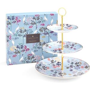 Sara Miller London Crane Garden Sky Blue 3 Tier Cake Stand - Cake Stand Sara Miller London Crane Garden Sky Blue 3 Tier Cake Stand - Cake Stand
