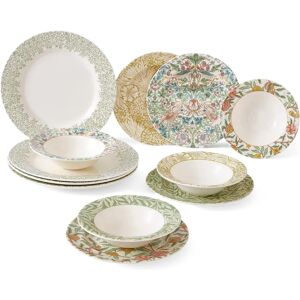 Morris & Co. Model: 12 Piece Dinnerware Set Multi Morris & Co. Model: 12 Piece Dinnerware Set Multi