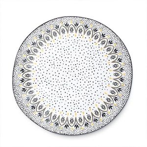 Sara Miller London Sara Miller Artisanne Noir Mandala Large Serving Bowl - Serving Bowl Sara Miller London Sara Miller Artisanne Noir Mandala Large Serving Bowl - Serving Bowl