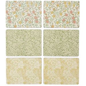 Morris & Co. Cork-Backed Placemats - Set of 6 - Heritage Patterns Morris & Co. Cork-Backed Placemats - Set of 6 - Heritage Patterns