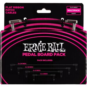Ernie Ball P06224 Audio Cable - Black - 6.35mm - Flat Ribbon Patch Cables for Pedalboard Ernie Ball P06224 Audio Cable - Black - 6.35mm - Flat Ribbon Patch Cables for Pedalboard