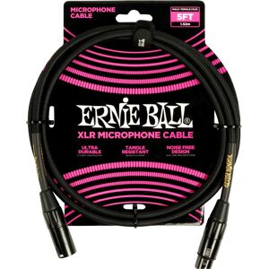 Ernie Ball Microphone XLR Cable - 1.5m Black - Audio Cable Ernie Ball Microphone XLR Cable - 1.5m Black - Audio Cable