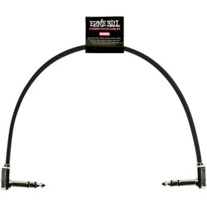 Ernie Ball Flat Ribbon Stereo Patch Cable - 0.3 m Black Ernie Ball Flat Ribbon Stereo Patch Cable - 0.3 m Black