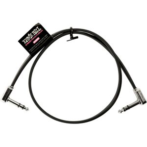 Ernie Ball Custom Flat Ribbon Audio Cable - 0.6m - Black Ernie Ball Custom Flat Ribbon Audio Cable - 0.6m - Black